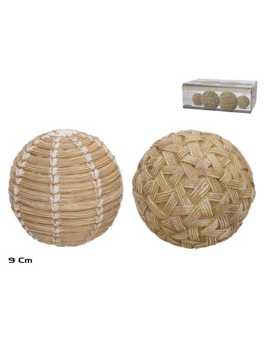 BOLA DECORACION YASH 2 SURT DIA 9,5 CM RESINA
