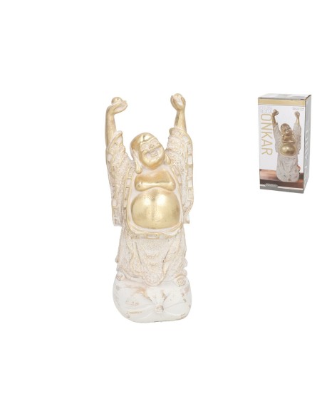 FIGURA BUDA ONKAR 12X11.5X28,5 CM RESINA