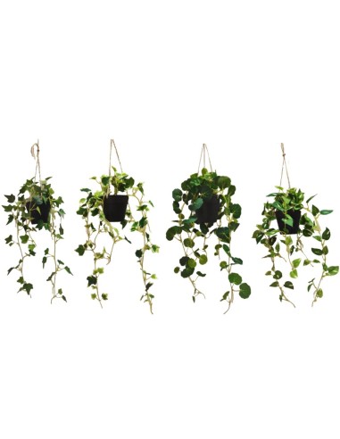 MACETA COLGANTE MINI HOJAS X 78-68CM (S)