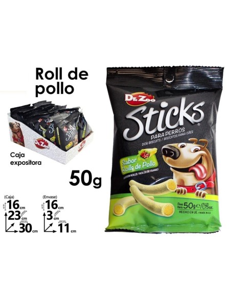 APERITIVOS MAX ROLL POLLO 50GR