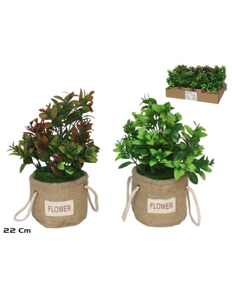 MACETA SACO EUCALYPTUS 22CM (S)