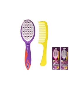 SET CEPILLO Y PEINE FLUORS  28cm
