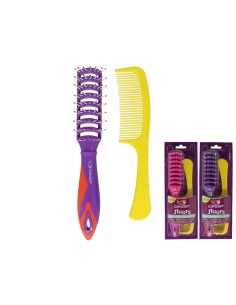SET CEPILLO VENTILADO Y PEINE FLUORS 28cm