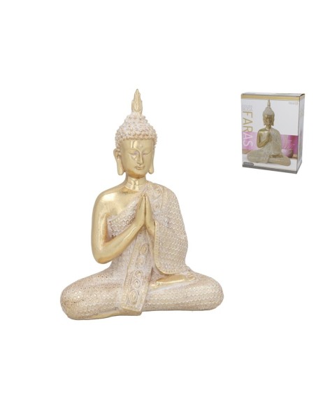 FIGURA BUDA FARAS 19,5X8X26,5 CM RESINA