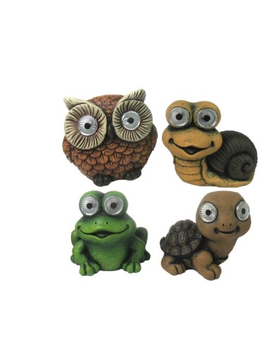 ANIMALES JARDIN SOLAR LED 4/S