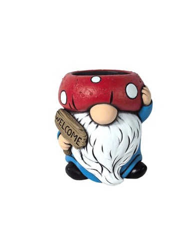 MACETERO ENANO CABEZA SETA L 15,6x15,3x17,4 cm.