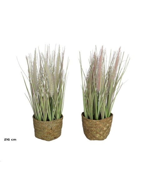 MACETA ALGAS GRASS CON FLOR SURT 26 CM