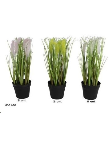 MACETA PLUMAS SURTIDAS 30 CM