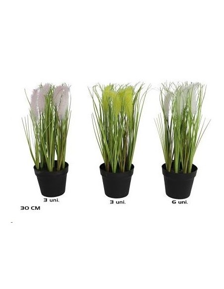 MACETA PLUMAS SURTIDAS 30 CM