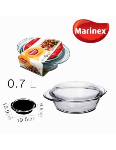 CACEROLA 0.7L REDONDA C/TAPA