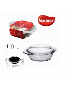 CACEROLA 1.9L REDONDA C/TAPA 6454