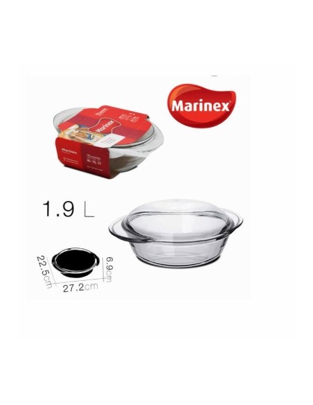 CACEROLA 1.9L REDONDA C/TAPA 6454