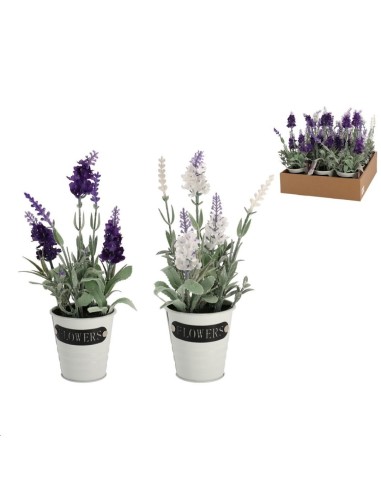 MACETA METAL LAVANDA 28 CM SURTIDAS