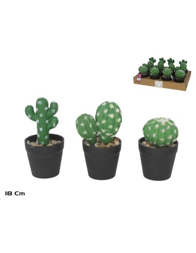 MACETA PLASTICO CACTUS X 18 CM