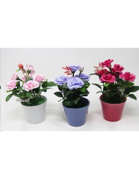 MACETA FLOR 10X20 CM 3 COL.