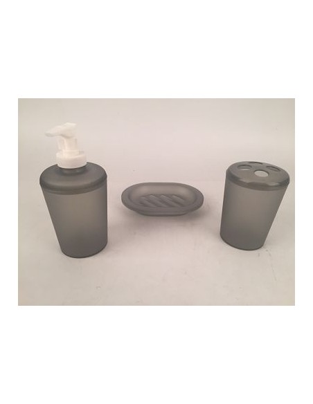 JUEGO BAÑO 3 PIEZAS GRIS