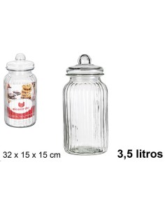 BOTE CRISTAL TAPA HERMETICA 3.5L