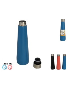 TERMO 400ML 3 COL. -ACERO