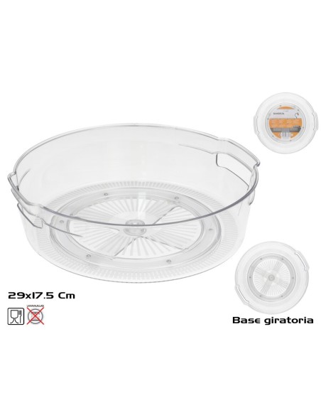 BANDEJA GIRATORIA 29X27,5X8,5 CM