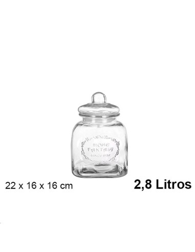 BOTE CRISTAL HERMETICO GALLETAS 2.8 L