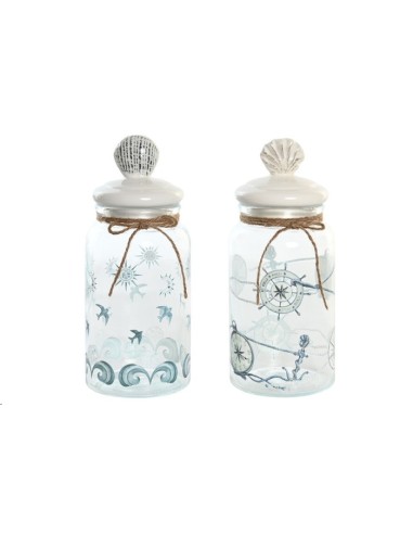 BOTE CRISTAL GRES 11X11X26 1200ML, 2 SURT.