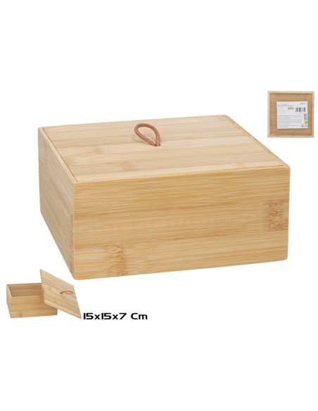 CAJA BAMBOO 15X15X7CM
