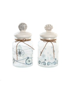 BOTE CRISTAL GRES 11X11X23 900ML, 2 SURT.