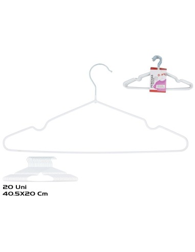 PERCHA WILSON X20 40,5X20 CM BLANCA