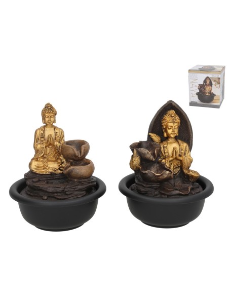 FUENTE BUDA NAYA 2 SURTIDOS LED 16X16X20 CM