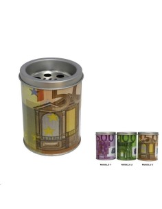 CENICERO METAL 8X10 CM EURO - 3 SURT