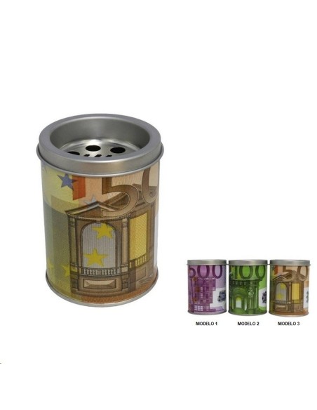 CENICERO METAL 8X10 CM EURO - 3 SURT
