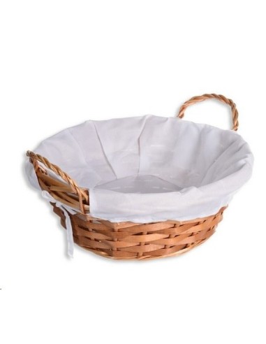 PANERA REDONDA ASAS COLOR MIEL CON FORRO 21X8CM