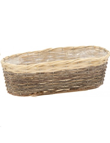 ROAN OVAL BASKET BROWN L59W21H16