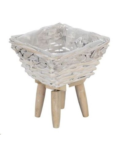 MACETERO MIMBRE CUADRADO PEQ.