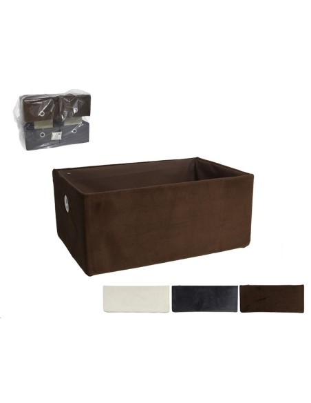 CESTA VELVET RECT. 33X23X17CM 3.COLO