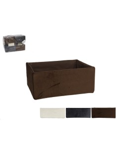 CESTA VELVET RECT. 23X16X10CM - 3.COLOR