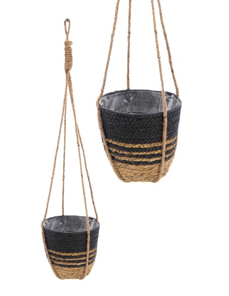 HAYDEN SWIRL HANGER BLACK D18H16