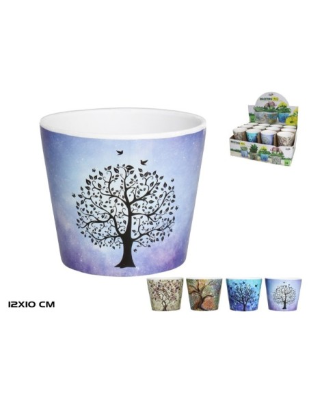 MACETERO ARBOL 12X10CM 4 SURTIDO