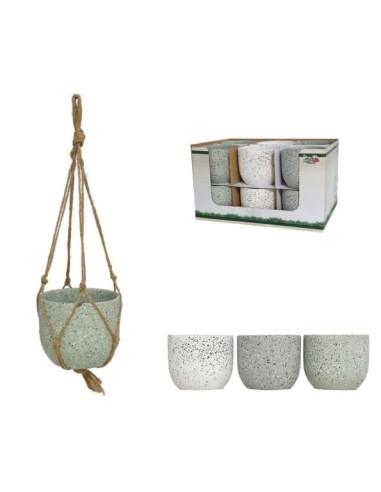 MACETERO COLGAR 12X10 CM GRANITO