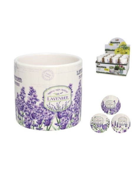 MACETERO DOLOMITA 9,5X10 CM LAVANDA 3 SU