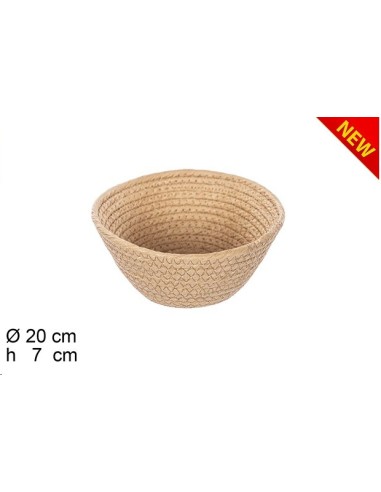 CESTA CUERDA PAPEL NATURAL SIN ASAS