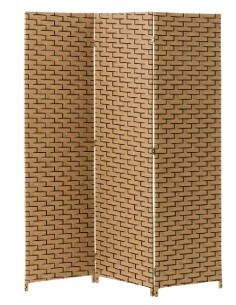 BIOMBO PAPEL TRENZADO NATURAL 150 X 2 X 180 CM