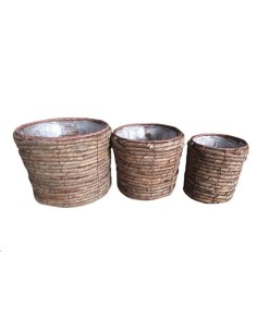 SET 3 MACETERO MIMBRE 23*20