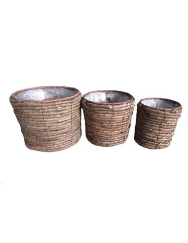 SET 3 MACETERO MIMBRE 23*20