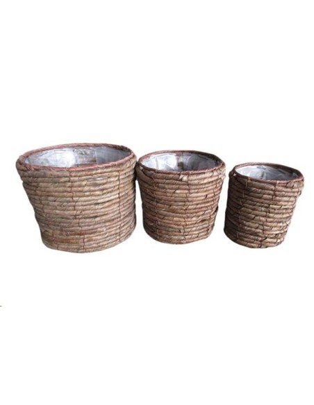 SET 3 MACETERO MIMBRE 23*20
