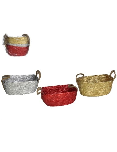 CESTO RECTANGULAR C/ASAS ARENAL 29X18X12