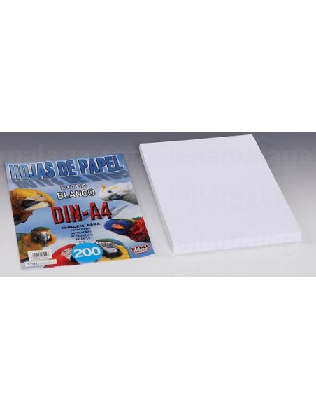 FOLIO DIN A4 BLANCO 200 HOJAS 80GR