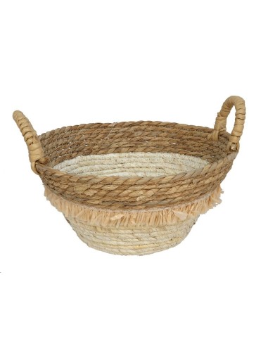CESTA REDONDA CON ASAS RUANDA 26X13CM