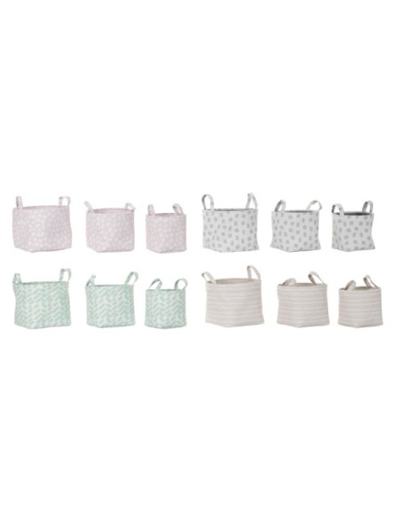 CESTA SET 3 POLIESTER 30X30X23 4 SURT.