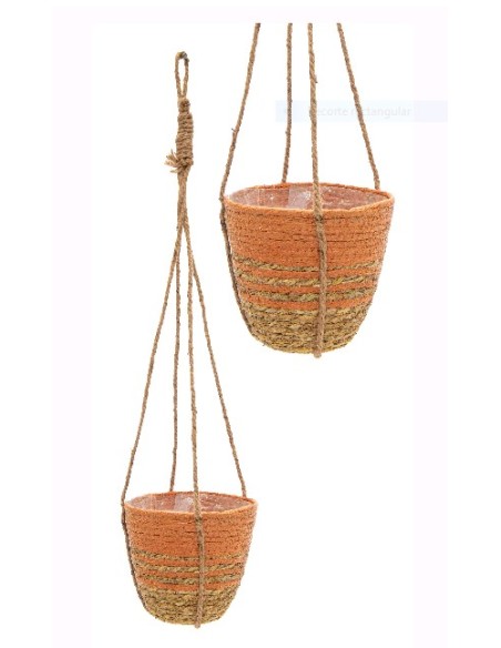 HAYDEN SWIRL HANGER ORANGE D18H16